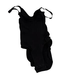 Skims Seamless Sculpt Brief Black Onyx Sleeveless Bodysuit Size Small